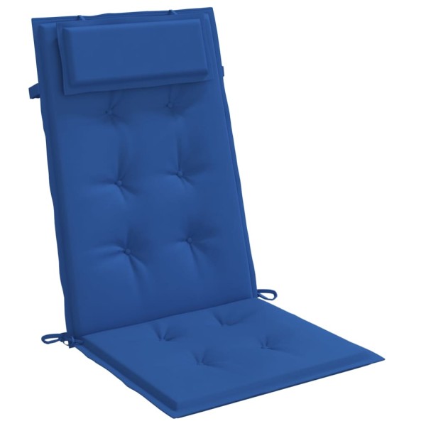 Cojines de silla con respaldo alto 6 uds tela Oxford azul klein