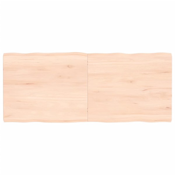 Tablero de mesa madera maciza borde natural 120x50x(2-4) cm