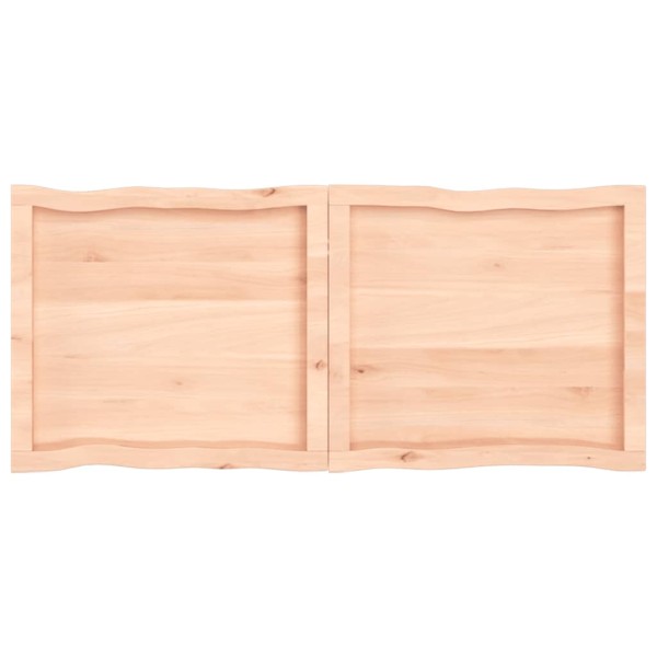 Tablero de mesa madera maciza borde natural 120x50x(2-4) cm