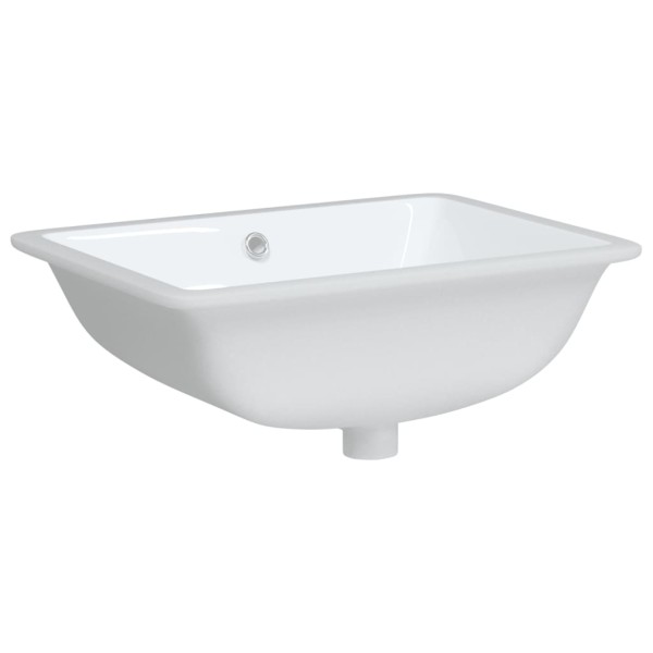 Lavabo de baño rectangular cerámica blanco 52x38,5x19,5 cm