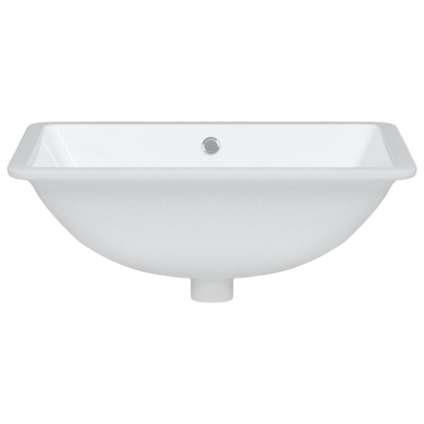 Lavabo de baño rectangular cerámica blanco 52x38,5x19,5 cm