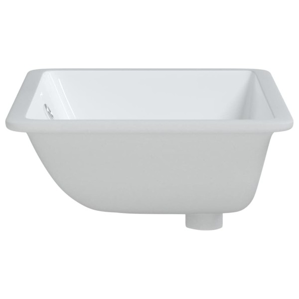 Lavabo de baño rectangular cerámica blanco 52x38,5x19,5 cm