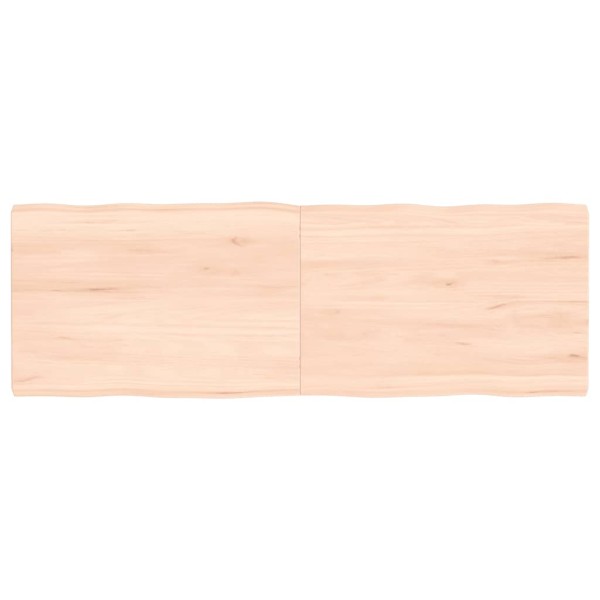 Tablero de mesa madera maciza borde natural 120x40x(2-4) cm