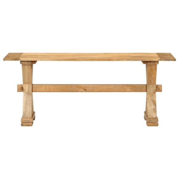 Banco de madera maciza de mango 110x35x46 cm