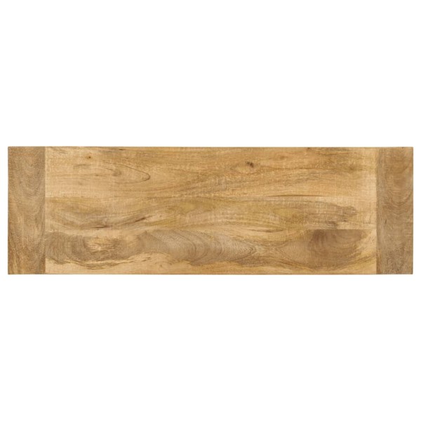 Banco de madera maciza de mango 110x35x46 cm