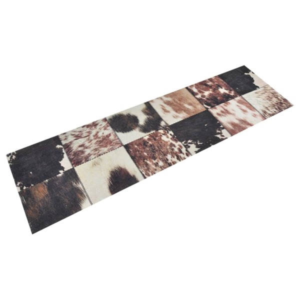 Alfombra de cocina lavable terciopelo piel de animal 45x150 cm