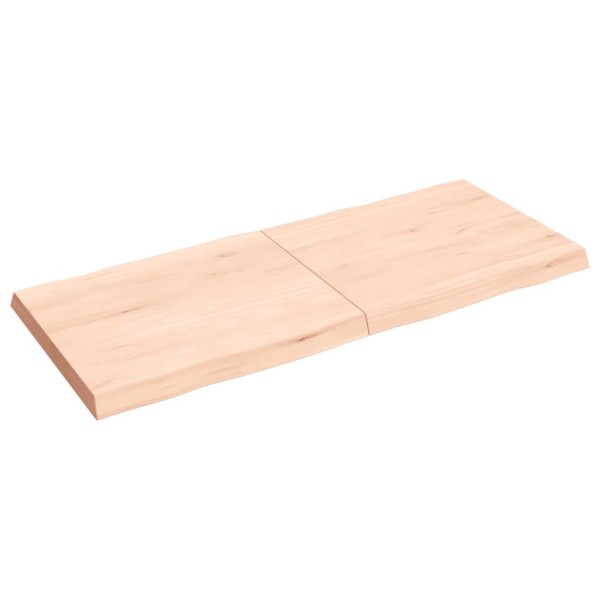 Tablero de mesa madera maciza borde natural 140x60x(2-6) cm