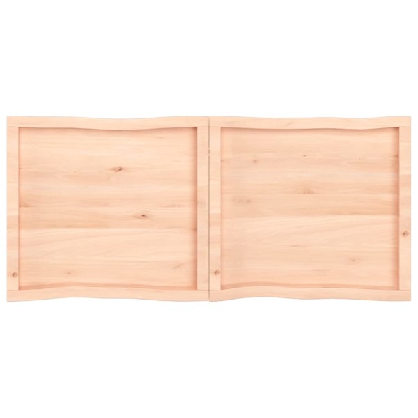 Tablero de mesa madera maciza borde natural 140x60x(2-6) cm