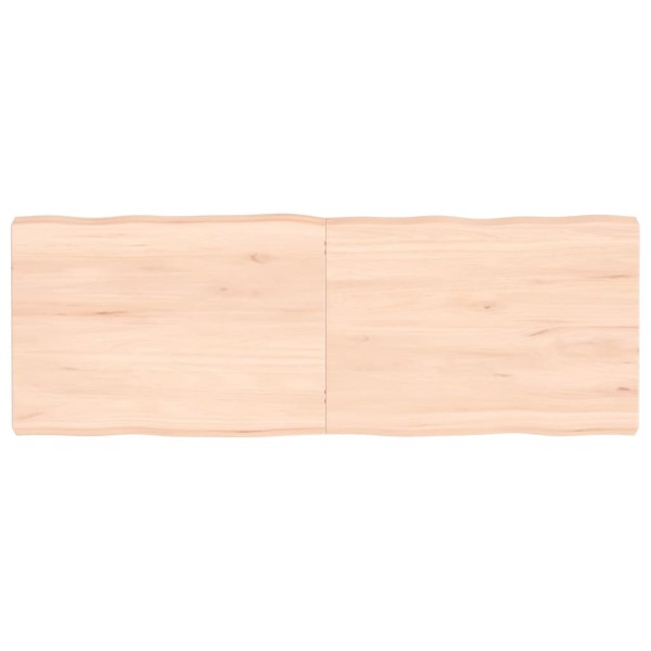 Tablero de mesa madera maciza borde natural 140x50x(2-6) cm