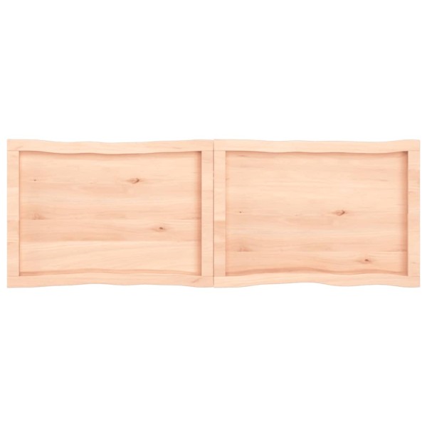 Tablero de mesa madera maciza borde natural 140x50x(2-6) cm