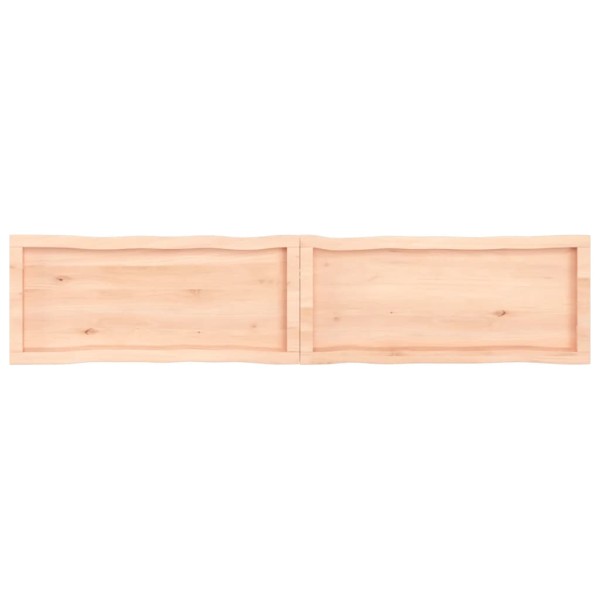 Tablero de mesa madera maciza borde natural 180x40x(2-4) cm