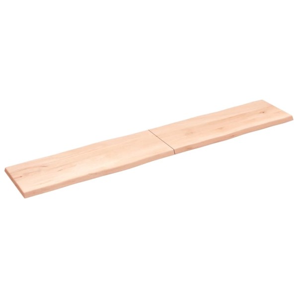 Tablero de mesa madera maciza borde natural 220x40x(2-4) cm