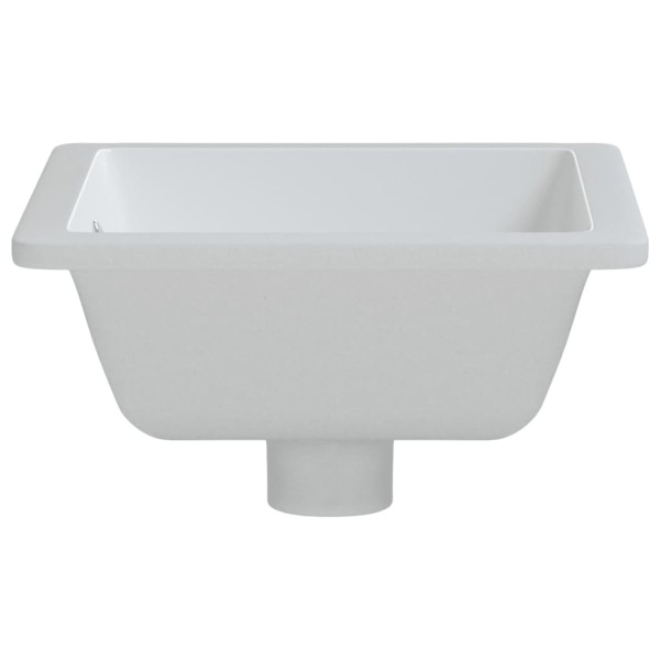 Lavabo de baño rectangular cerámica blanco 36x31,5x16,5 cm