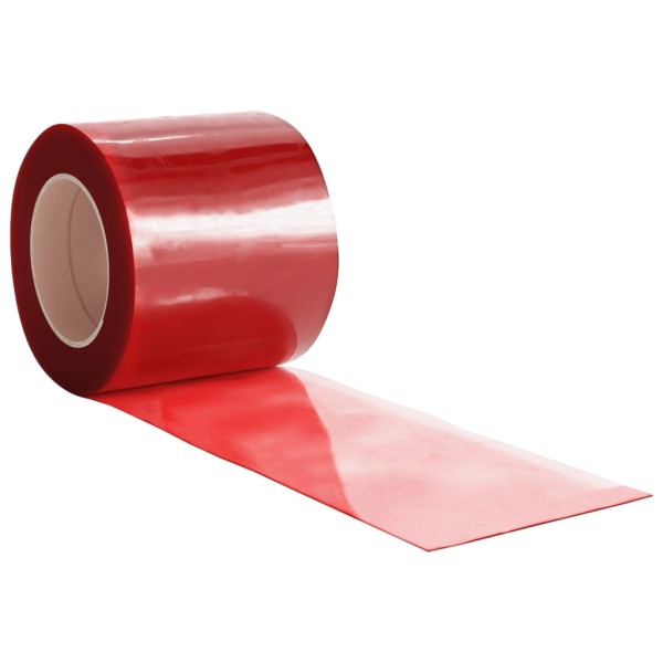 Tira de cortina para puertas PVC rojo 200x1,6 mm 25 m