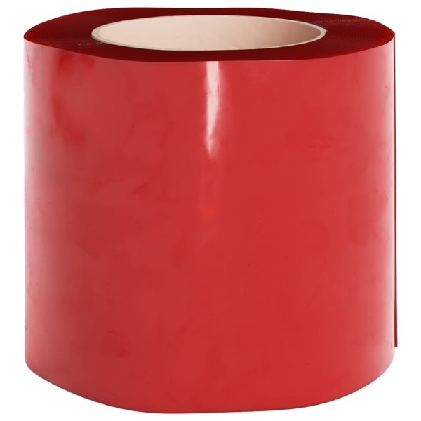 Tira de cortina para puertas PVC rojo 200x1,6 mm 25 m