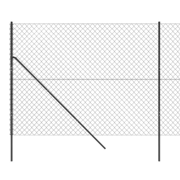 Cerca de alambre gris antracita 1,6x10 m