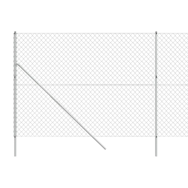 Cerca de alambre plateado 2,2x25 m