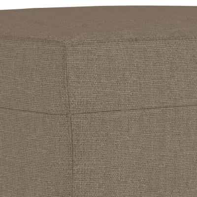 Banco de tela gris taupe 100x35x41 cm