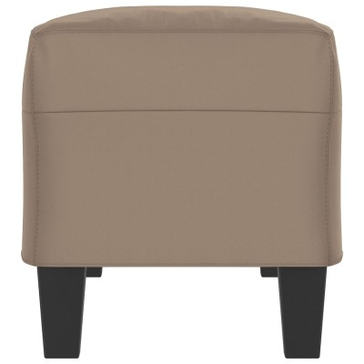 Banco de tela de microfibra gris taupe 100x35x41 cm