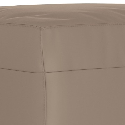 Banco de tela de microfibra gris taupe 100x35x41 cm