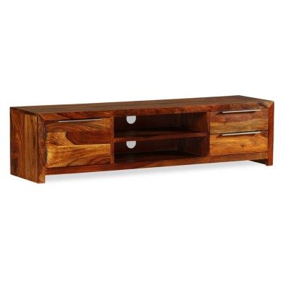 Mueble de TV madera maciza de sheesham 120x30x30 cm