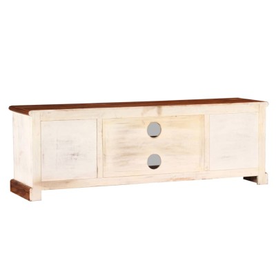 Mueble para TV de madera maciza de mango 120x30x40 cm