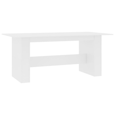 Mesa de comedor de madera de ingeniería blanco 180x90x76 cm