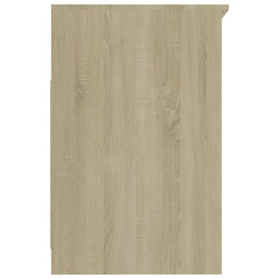 Cajonera de madera contrachapada blanco roble Sonoma 40x50x76cm