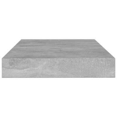 Estante para estantería 4 uds madera gris hormigón 100x10x1,5cm