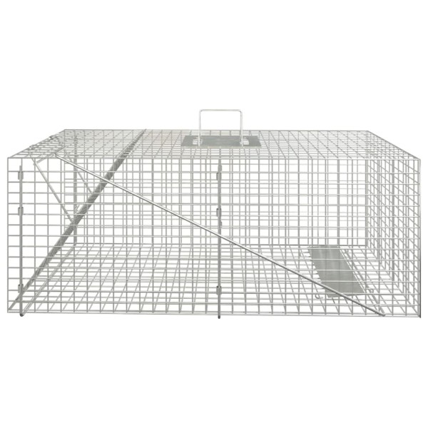 Trampa para animales hierro galvanizado 64,5x25x26,5 cm