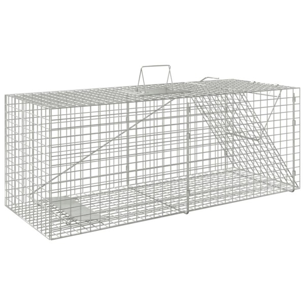 Trampa para animales hierro galvanizado 64,5x25x26,5 cm