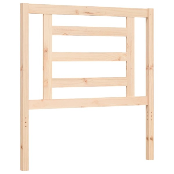 Estructura de cama con cabecero madera maciza