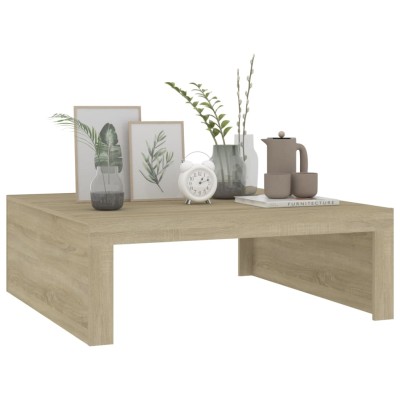 Mesa de centro madera contrachapada roble Sonoma 100x100x35 cm