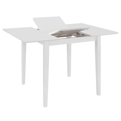 Juego de muebles de comedor 5 piezas MDF blanco