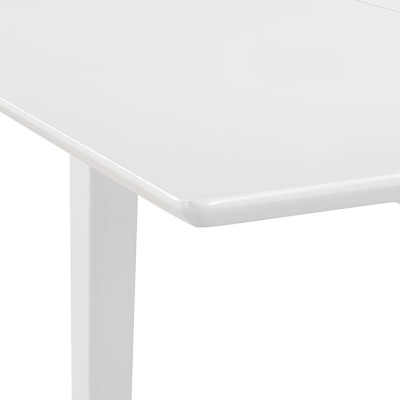 Juego de muebles de comedor 5 piezas MDF blanco