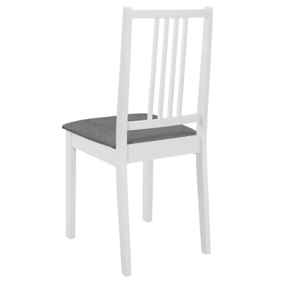 Juego de muebles de comedor 5 piezas MDF blanco