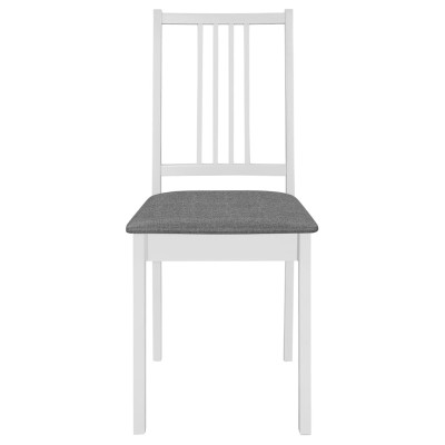 Juego de muebles de comedor 5 piezas MDF blanco