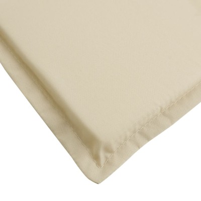 Cojín de tumbona de tela Oxford beige 186x58x3 cm