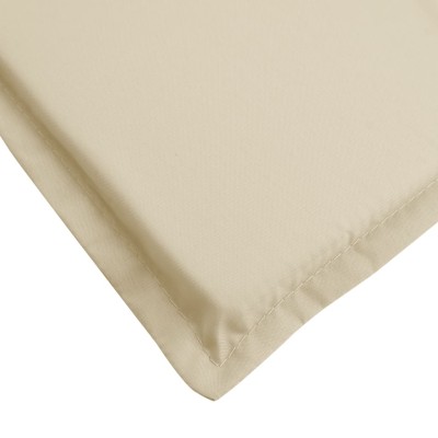 Cojín de tumbona de tela Oxford beige 200x60x3 cm