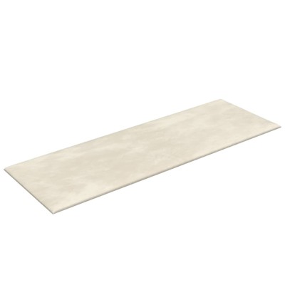 Paneles de pared 12 uds terciopelo color crema 90x30 cm 3,24 m²