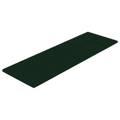 Paneles de pared 12 uds terciopelo verde oscuro 90x30cm 3,24 m²