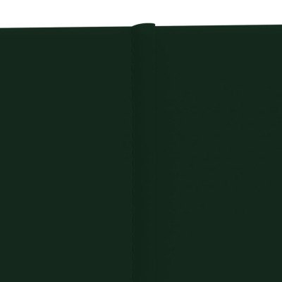 Paneles de pared 12 uds terciopelo verde oscuro 90x30cm 3,24 m²