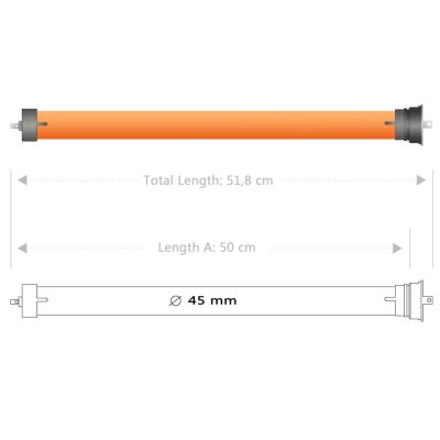 Motores tubulares 7 unidades 40 Nm