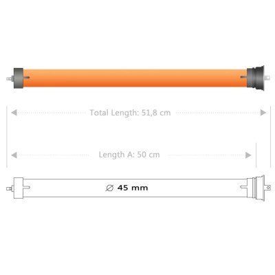 Motores tubulares 10 unidades 40 Nm