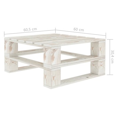 Set muebles de palés para jardín 6 pzas madera cojines negros