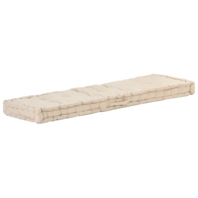 Cojines para muebles de palets 2 unidades algodón beige