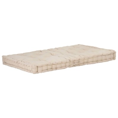 Cojines para muebles de palets 2 unidades algodón beige