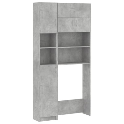 Mueble para lavadora madera de ingeniería gris hormigón