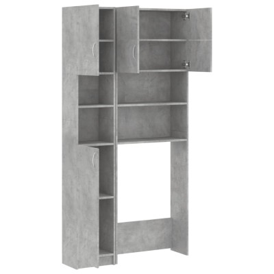 Mueble para lavadora madera de ingeniería gris hormigón