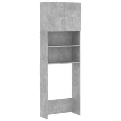 Mueble para lavadora madera de ingeniería gris hormigón